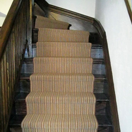 Stairs showcasing the faux wood grain effect in Toronto, ON